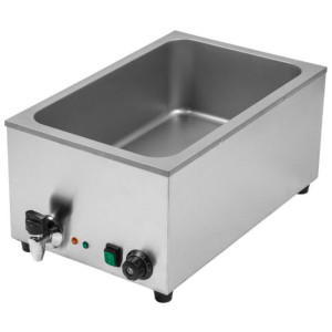 Profesionalna posoda za vodno kopel GN 1/1 z odtokom - Dynasteel