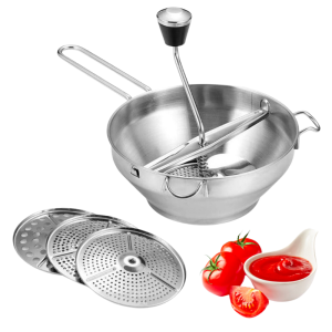 Mlinček za zelenjavo 3 rešetke - 2, 3 in 4 mm - Dynasteel