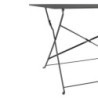 Miza za teraso, zložljiva, črna - 1100 x 700 mm - Bolero