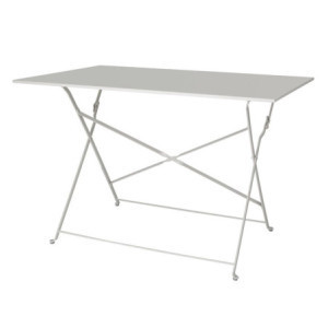 Miza za teraso, zložljiva, siva - 1100 x 700 mm - Bolero