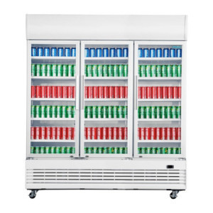 Pozitivna hladilna vitrina z 3 vrati - 1300 L - Polar
