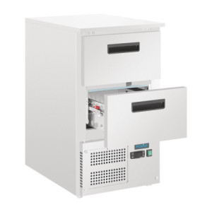 Hladilna miza z 2 predaloma GN - 65 L - Polar