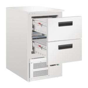 Hladilna miza z 2 predaloma GN - 65 L - Polar