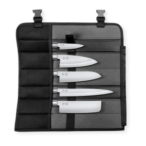 Set 5 nožev Wasabi Black - Profesionalna kakovost Japonska - Z kovčkom