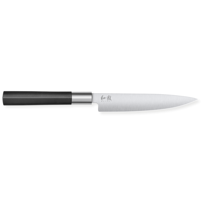 Kai Wasabi Black Universal Knife - L 15 cm: Cutting performance and ease of use Kai Wasabi Black Universal Knife - L 15 cm: Cutting performance and ease of use