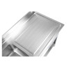 Potopite 1 korito z naslonom in polico - L 1400 x P 700 mm | Dynasteel