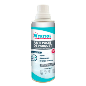 Aerosol proti bolham za parket 200 ml - Wyritol: Uničuje bolhe in ličinke, varen za površine.