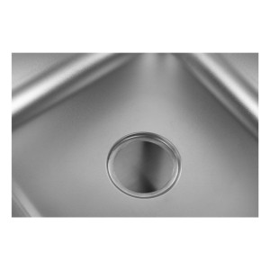 Potopite 1 korito z naslonom in polico - L 600 x P 600 mm - Dynasteel