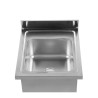 Potopite 1 korito z naslonom in polico - L 600 x P 600 mm - Dynasteel