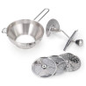 Mlinček za zelenjavo 3 rešetke - 2, 3 in 4 mm - Dynasteel